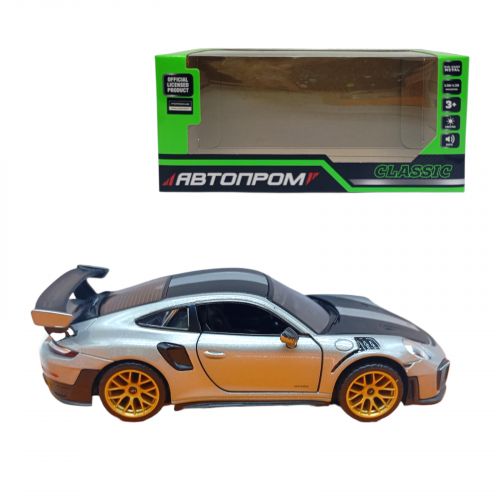 Машина мет.  АВТОПРОМ 1:32 "Porsche 911 GT2 RS", батар, світ. , звук, відкр. двері, короб. 18 * 9 * 8 см  мініатюра фото 1