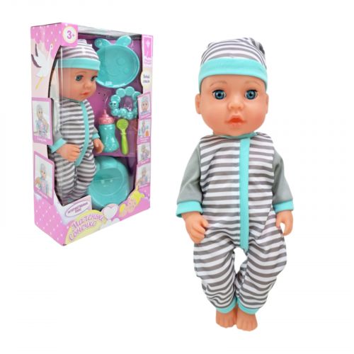 Пупс "Маленькое Солнышко" ест, писает, аксес.  рост пупса 33 см в короб.  23,5*11*40см  мініатюра фото 1