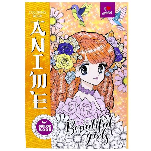 Розмальовка "Аніме" 21х29,7 см. , 8 аркушів  мініатюра фото 1