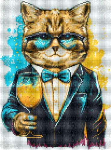 Алмазна мозаїка - "Містер Кіт" ©pravda. dmtr, 30х40см  мініатюра фото 1