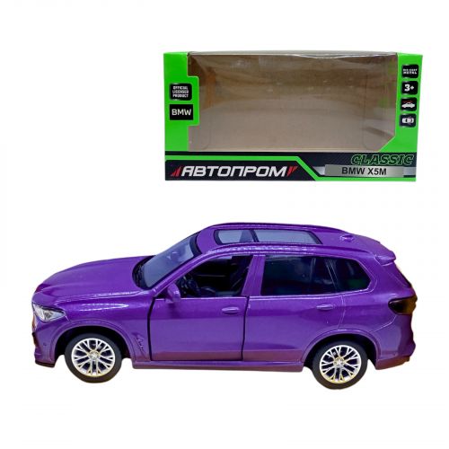 МАШИНКА АВТОПРОМ  BMW X5M (ФІОЛЕТОВА)  мініатюра фото 1
