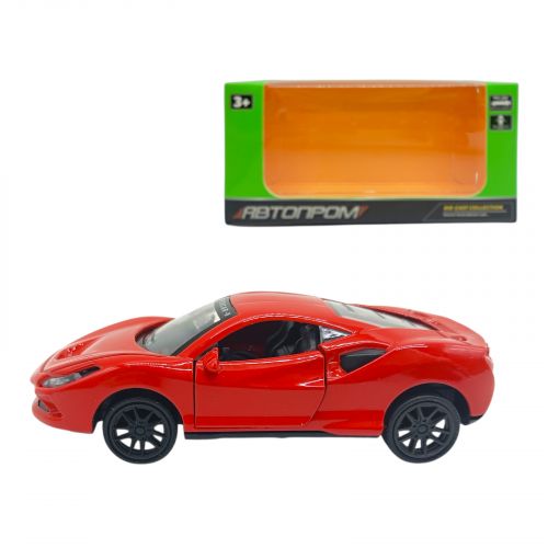 МАШИНА.  АВТОПРОМ 1:39 FERRARI (ЧЕРВОНА)  мініатюра фото 1