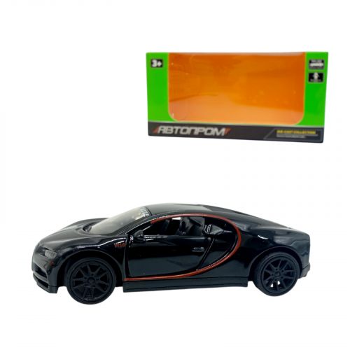 МАШИНКА АВТОПРОМ 1:39 BUGATTI (ЧОРНА)  мініатюра фото 1