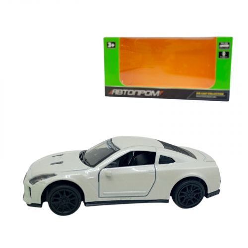 МАШИНКА АВТОПРОМ 1:39 NISSAN GTR-35 (БІЛА)  мініатюра фото 1
