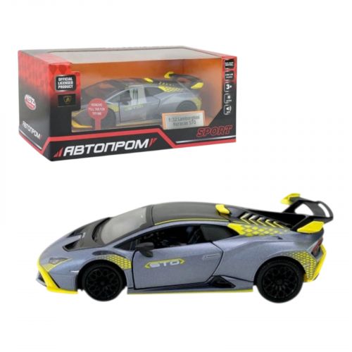 Машина мет.  1:32 "Lamborghini STO", батар. , світло, звук, відкр. двері, короб. 18 * 9 * 8 см  мініатюра фото 1