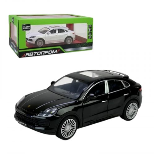Машина мет.  1:24 Porsche cayenne, батар, світло, звук, відкр. двері, короб.  28*16*12,8см  мініатюра фото 1