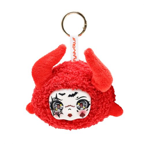 Игрушка-брелок мягконабивная "Огненный демон Рейвен" серия Ангелы и Демоны, 9см.  мініатюра фото 1