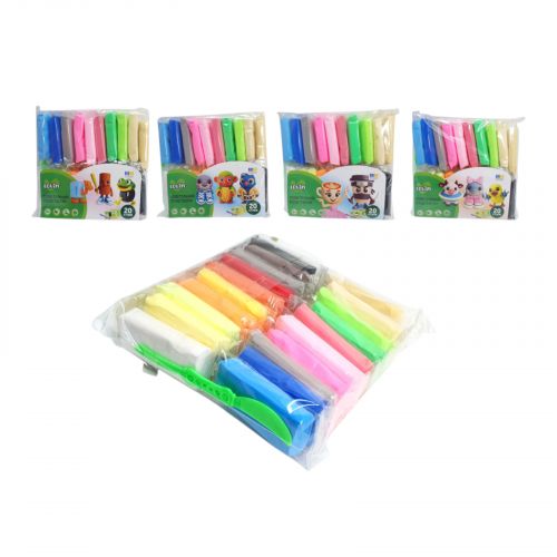 20 стіків Набір для ліплення з повітряним пластиліном  мініатюра фото 1