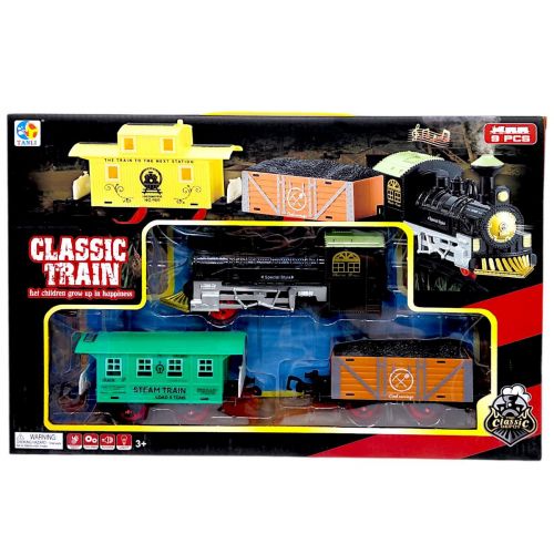 Залізниця (звук, підсвічування, 2 вагони, в коробці 41,5х6х27,5 см)  мініатюра фото 1