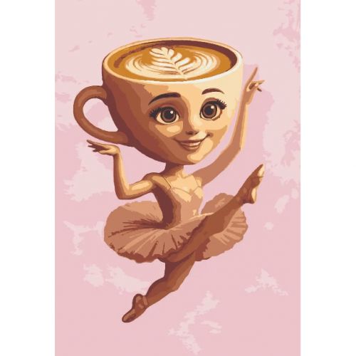 Картина по номерам "Капучина" 40х50 см  мініатюра фото 1