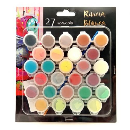 Фарба акрилова художня для живопису та декорування, 27 кольорів фото