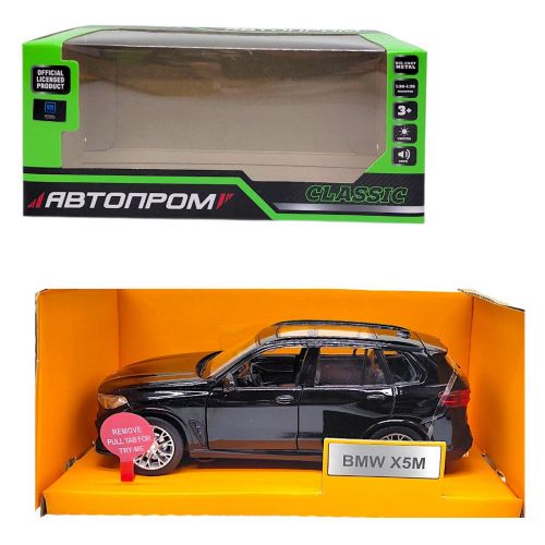 МАШИНА АВТОПРОМ (металева) 1:32 BMW X5M (ЧОРНА)  мініатюра фото 1