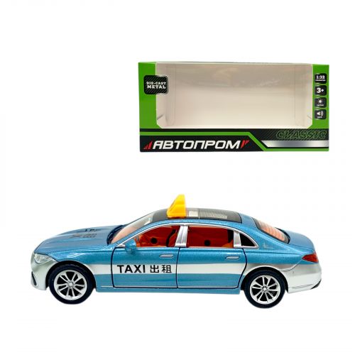 МАШИНА 1:32 Mercedes Benz E300L (TAXI) (БЛАКИТНА)  мініатюра фото 1