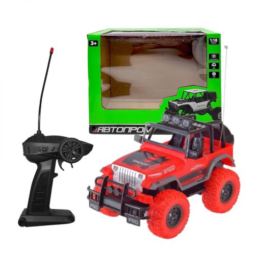 Машина на радіокеруванні "АВТОПРОМ.  ДЖИП" (ЧЕРВОНИЙ)  мініатюра фото 1