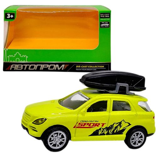 МАШИНА АВТОПРОМ З БАГАЖНИКОМ НА ДАХУ (металева) САЛАТОВА  мініатюра фото 1