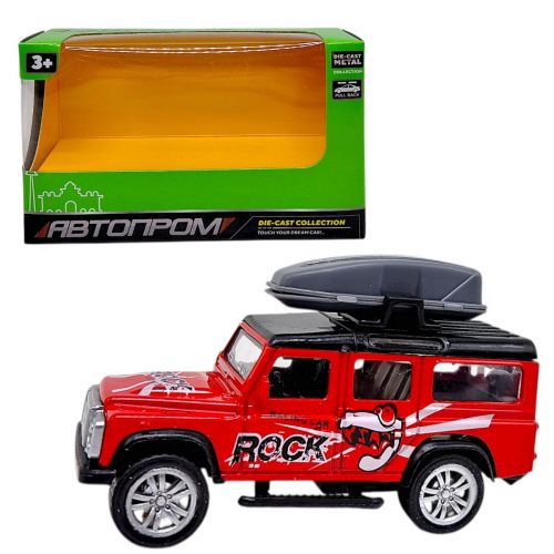 МАШИНА АВТОПРОМ, LAND ROVER DEFENDER (ЧЕРВОНИЙ)  мініатюра фото 1