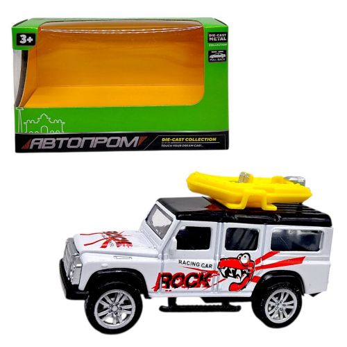 МАШИНА АВТОПРОМ, LAND ROVER DEFENDER (БІЛИЙ)  мініатюра фото 1