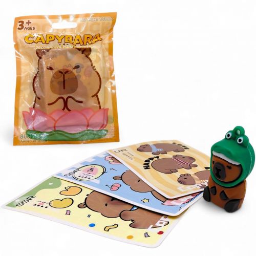 Фігурка-сюрприз з картками "Капібара" (мікс видів)  мініатюра фото 1