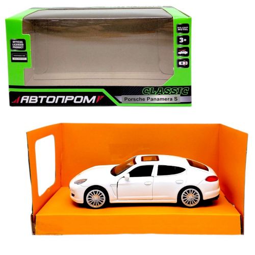 МАШИНА АВТОПРОМ (металлическая) Porsche Panamera S (БЕЛАЯ)  мініатюра фото 1