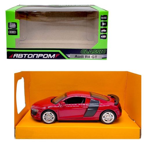 МАШИНА АВТОПРОМ (МЕТАЛЛИЧЕСКАЯ) Audi R8 GT (БОРДОВАЯ)  мініатюра фото 1