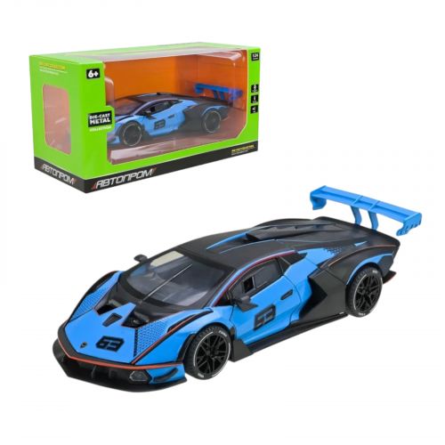 МАШИНА 1:24 LAMBORGHINI (ГОЛУБАЯ)  мініатюра фото 1