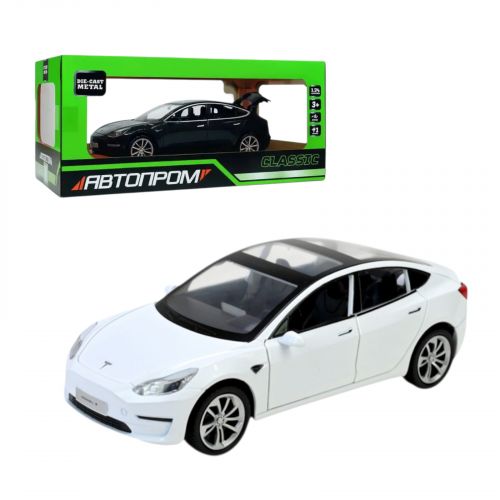 МАШИНА 1:24 Tesla model 3 (БЕЛАЯ)  мініатюра фото 1