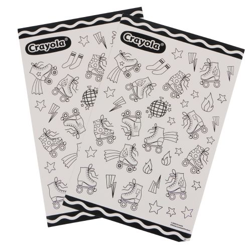 Розмальовки-наліпки Crayola “Ролер-Диско” з олівцями  мініатюра фото 1
