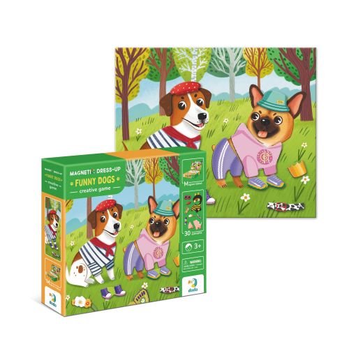 Магнитная игра «Одевалка: Забавные псы»  мініатюра фото 1