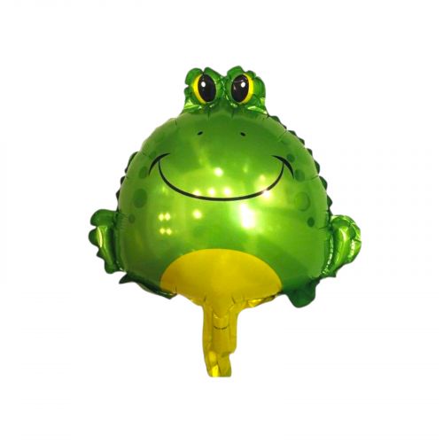 Фольгований шар фігурний "Жаба"  мініатюра фото 1