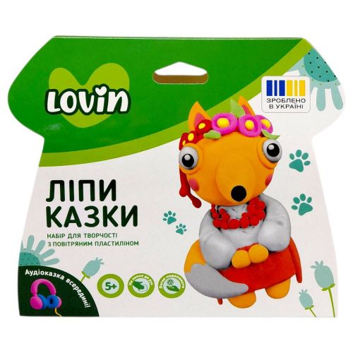 Набір для творчості з повітряним пластиліном "ЛіпиКазки" (ЛИСИЧКА)  мініатюра фото 1
