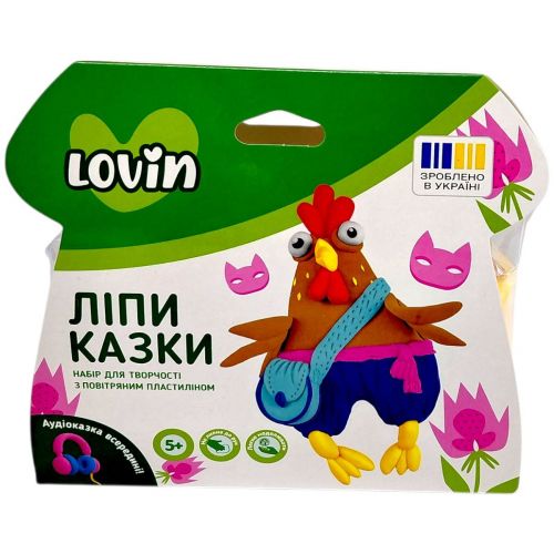 Набір для творчості з повітряним пластиліном "ЛіпиКазки" (ПІВНИК)  мініатюра фото 1
