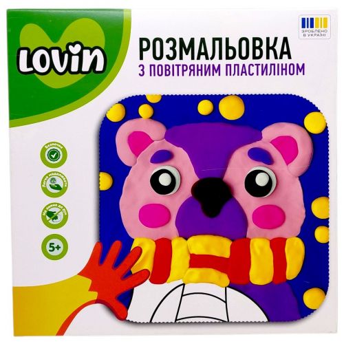 Розмальовка з повітряним пластиліном (ВЕДМЕДИК)  мініатюра фото 1