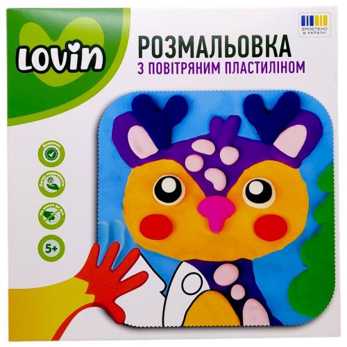 Розмальовка з повітряним пластиліном (ОЛЕНЬ)  мініатюра фото 1