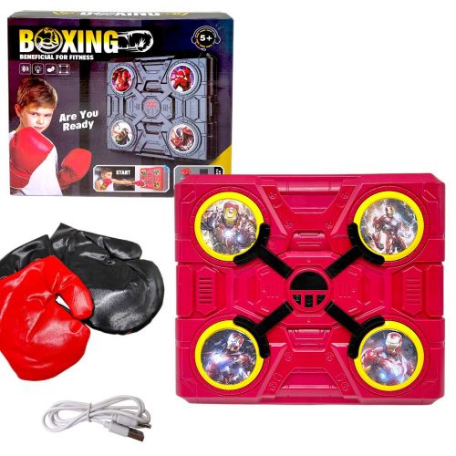 Електронний бокс (акумулятор, USB кабель, підсвічування, музика,  bluetooth, режими гучності) в коробці 28х33х6,5 см  мініатюра фото 1