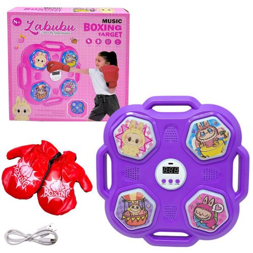 ЭЛЕКТРОННЫЙ БОКС "Лабубу" (30,5х7х30,5 см) (ФИОЛЕТОВЫЙ)  мініатюра фото 1