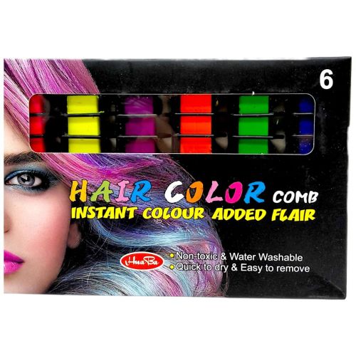 Фарба для волосся неонова 6 шт  мініатюра фото 1