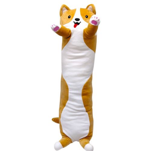 Мяка іграшка Подушка ПЕС Батон 70 см (РУДИЙ) фото