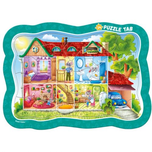 Гра розвиваюча, пазли-вкладинки "Домівка мишеняти"  мініатюра фото 1