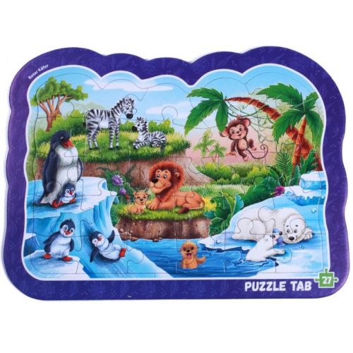 Гра розвиваюча (пазли-вкладиші) "Тварини зоопарку"  мініатюра фото 1