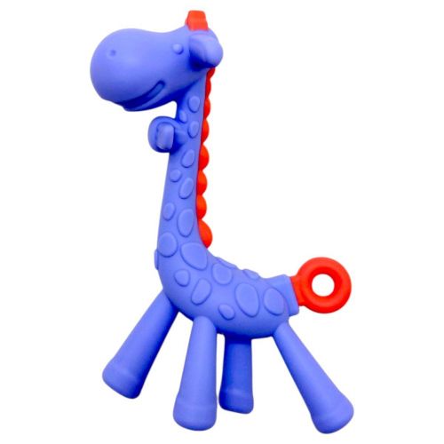 Силіконовий прорізувач Жираф без футляру (ФІОЛЕТОВИЙ)  мініатюра фото 1