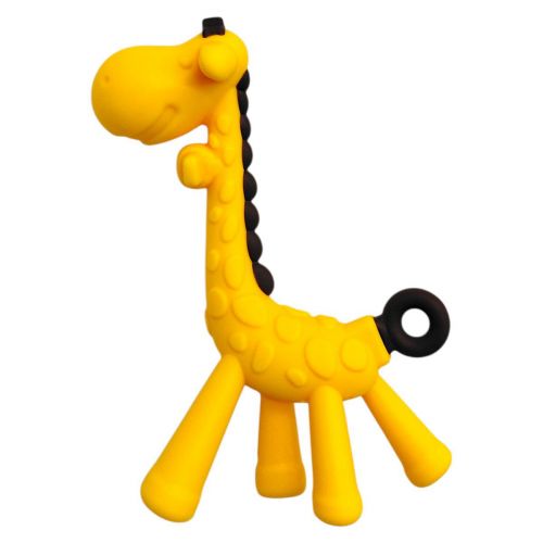 Силіконовий прорізувач Жираф без футляру (ЖОВТИЙ)  мініатюра фото 1