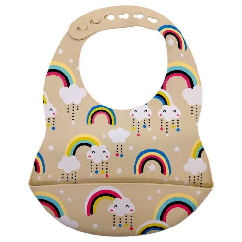 Слинявчик силіконовий (БЕЖЕВИЙ)  мініатюра фото 1