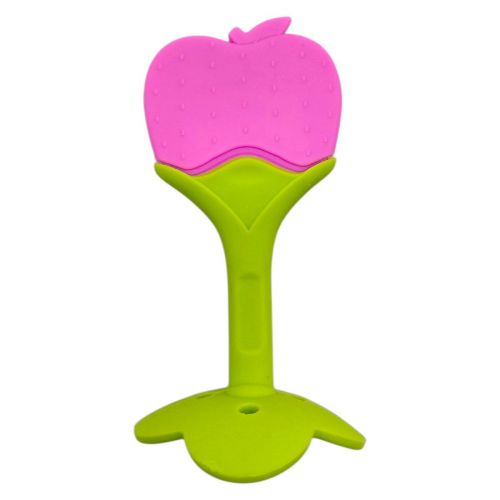 Силіконовий прорізувач Фрукти (РОЖЕВИЙ)  мініатюра фото 1