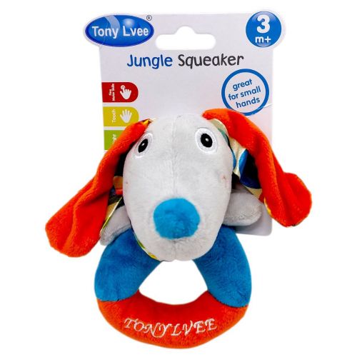 М`яка іграшка-брязкальце "TONY LVEE" (СОБАЧКА)  мініатюра фото 1