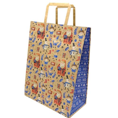 Пакет паперовий з ручками Крафт(25х15х34 см)  мініатюра фото 1