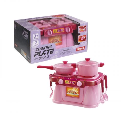 Набір "Cooking Plate with Dishes" рожева  мініатюра фото 1
