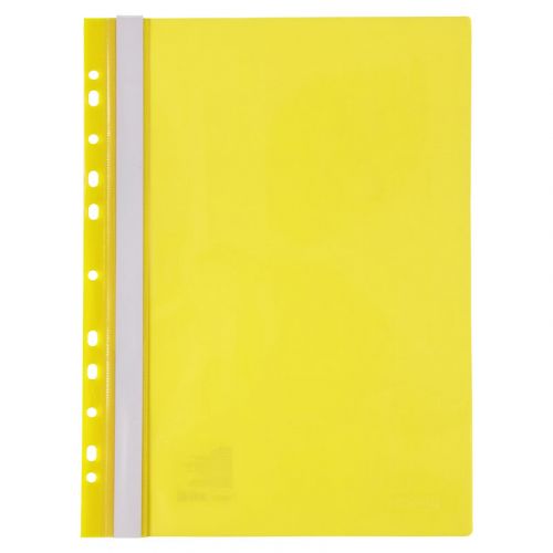 Швидкозшивач з перфорацією А4, жовтий  мініатюра фото 1