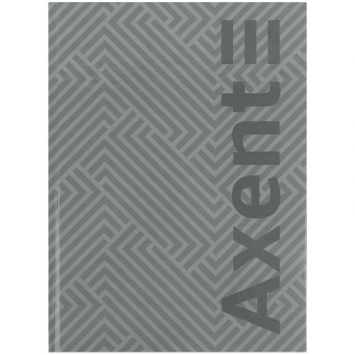 Книга записна А4-, 203*273 мм,96арк. , кліт. , Pattern, сіра  мініатюра фото 1