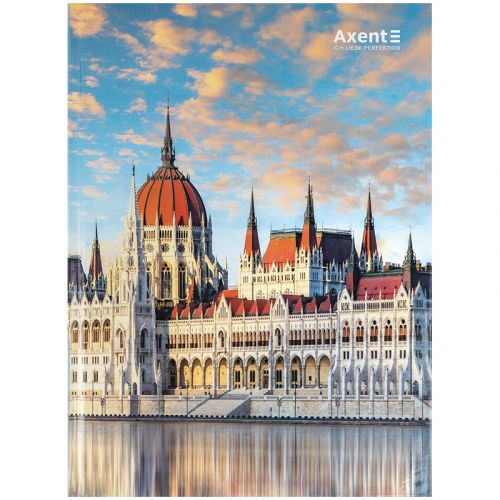 Книга записна А4-, 203*273 мм,96арк. , кліт. , City,  Budapest  мініатюра фото 1