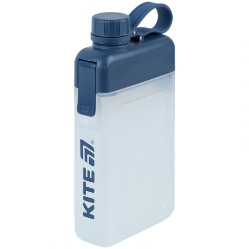 Пляшка для води, 450 мл, синя  мініатюра фото 1